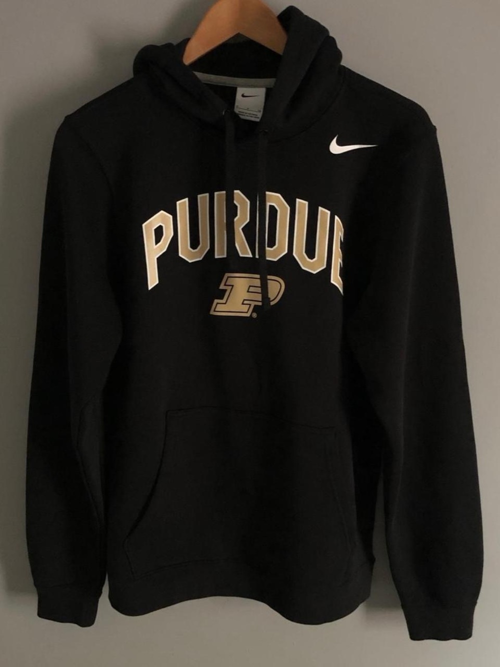 (Men’s S) Nike Purdue Boilermakers Black Pullover Hoodie